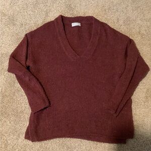Urban Outfitters Rust Colored V-Neck Sweater